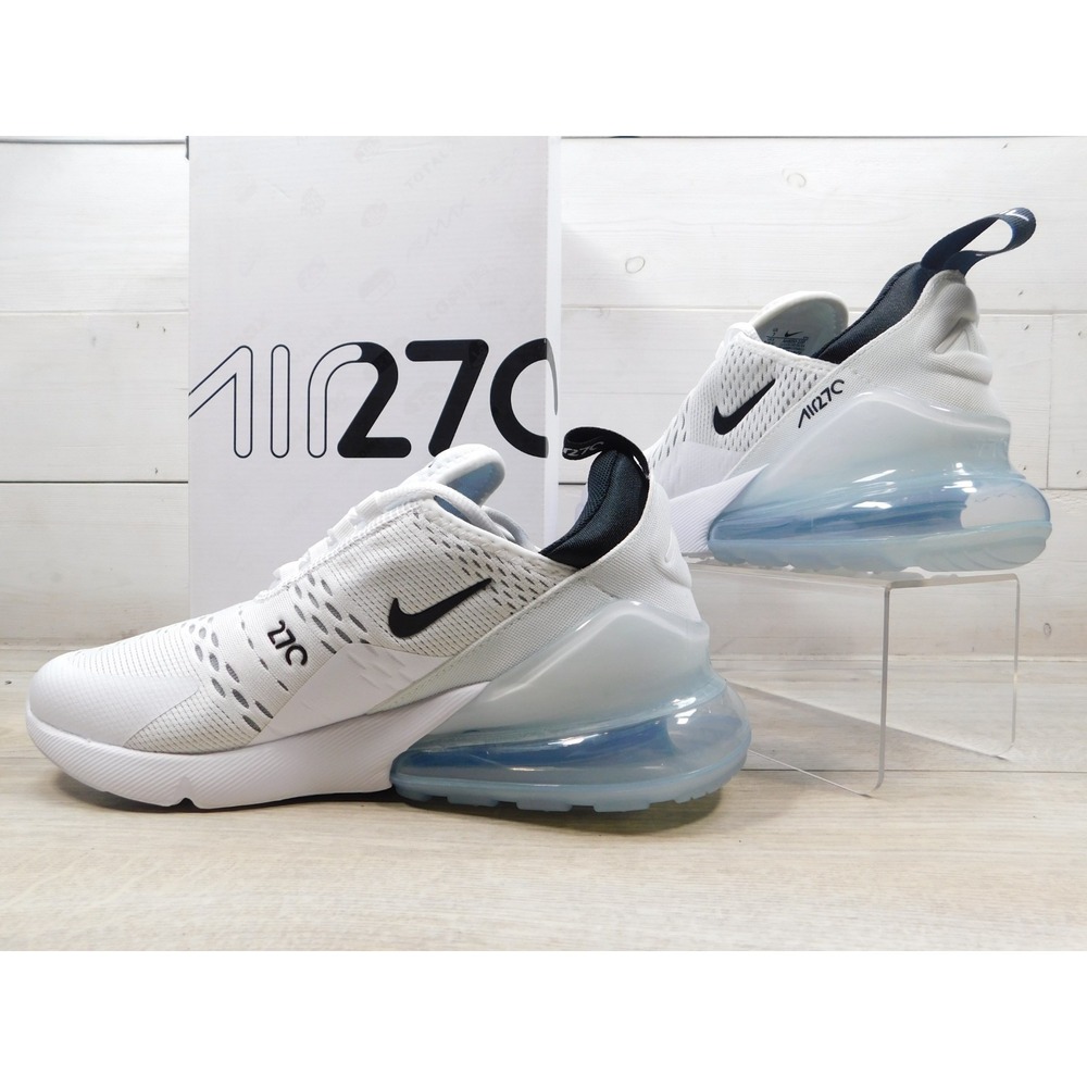 Nike Air Max 270 White Black Mens Size 7 US Running Shoes Sneakers AH8050-100 NI - Picture 2 of 11